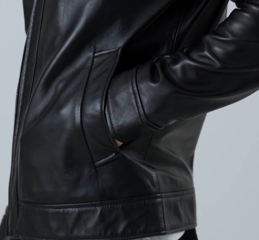 Custom Amber Thompson Leather Jacket 2