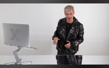 Custom Joey Frost Shiny Leather Jacket 1/2 Installments