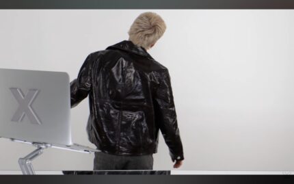 Custom Joey Frost Shiny Leather Jacket 1/2 Installments 2