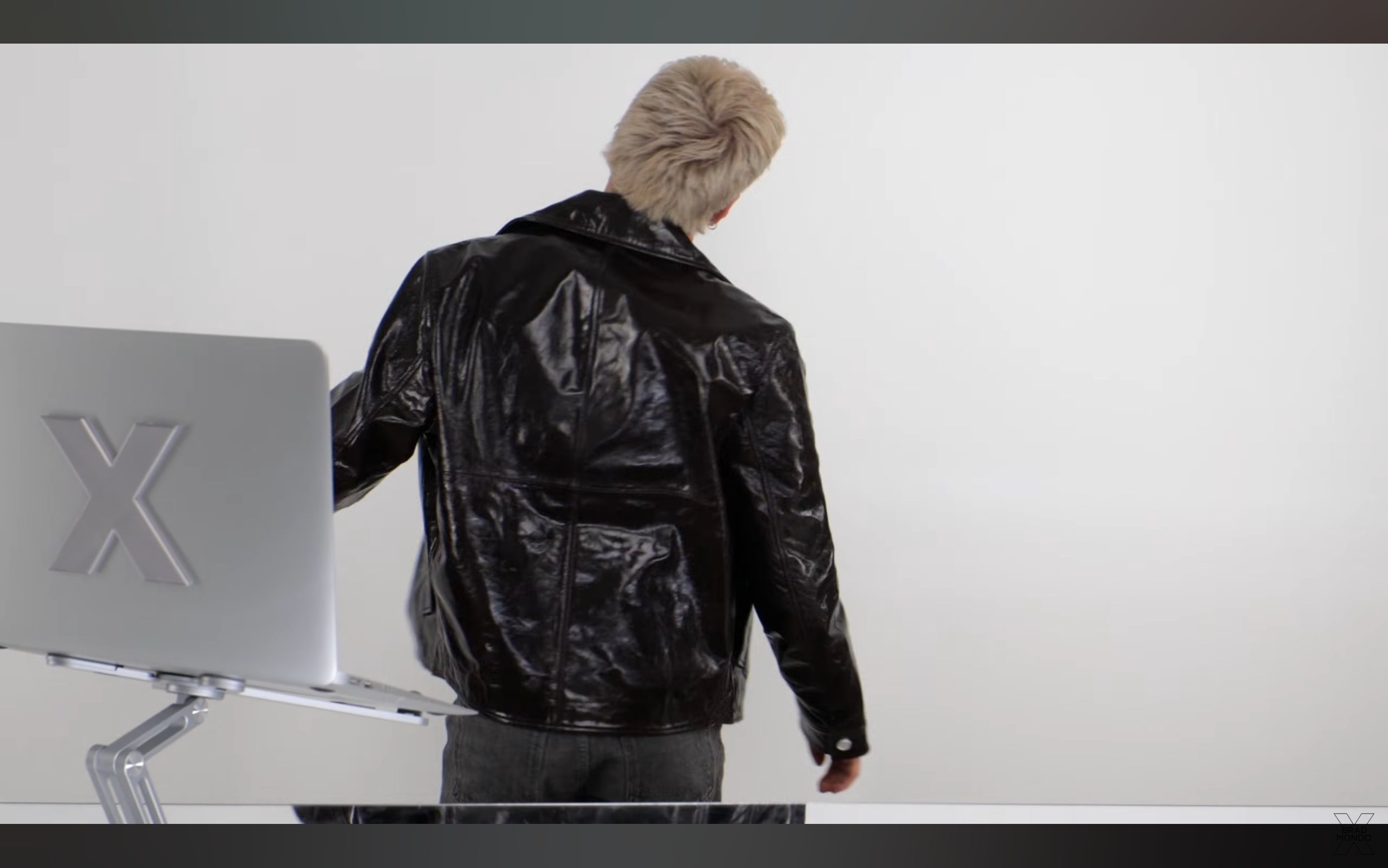 Custom Joey Frost Shiny Leather Jacket 1/2 Installments 2