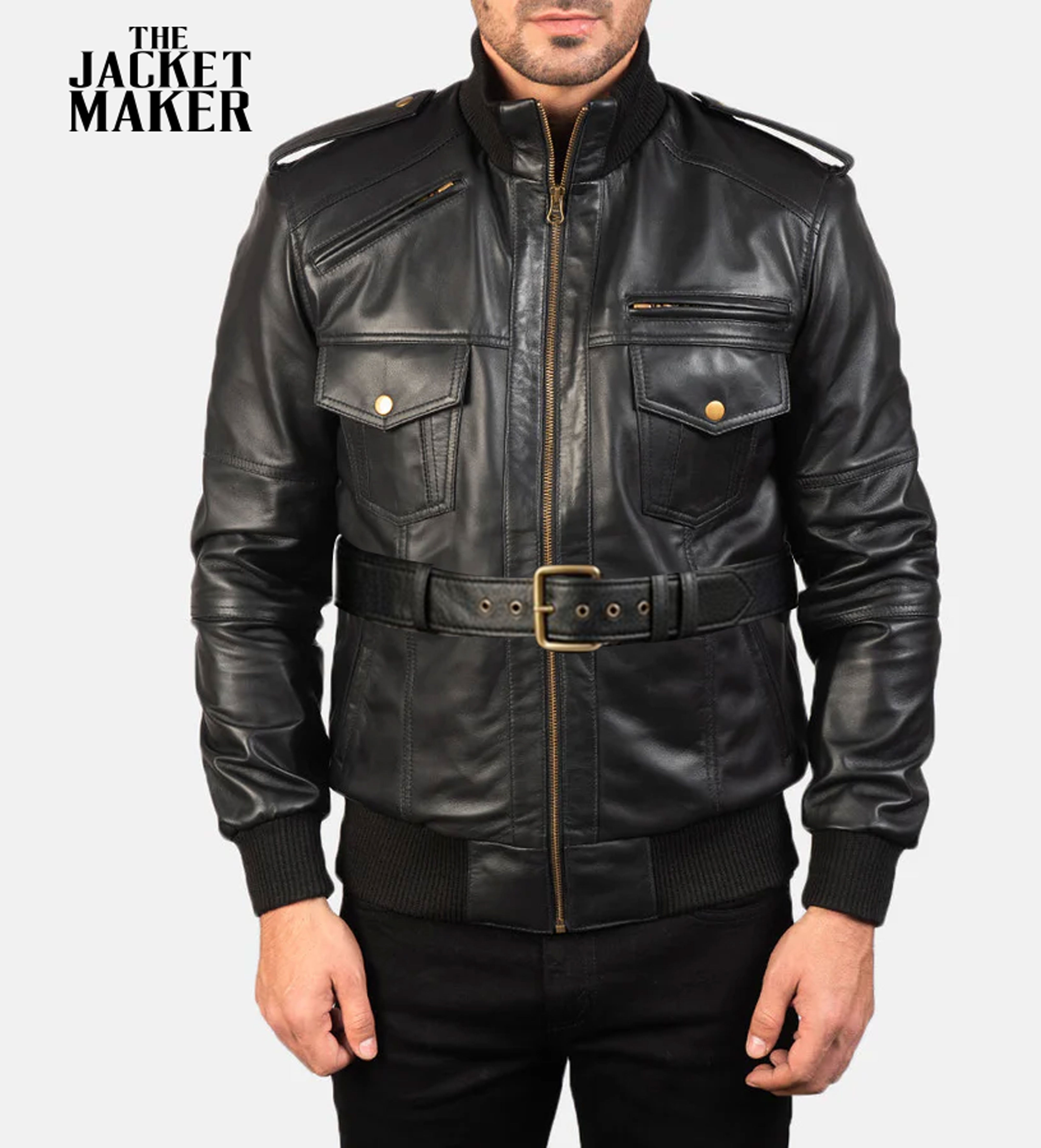Custom Antonio Watkins Leather Jacket 2