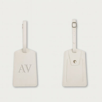 Custom Maya Varma-Wilson Leather Luggage Tag