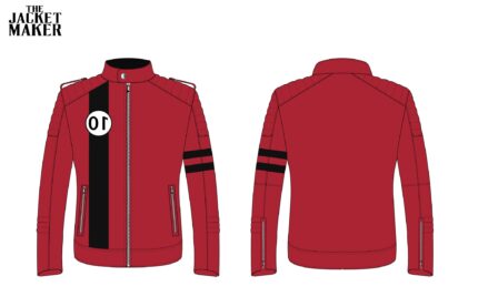 Custom Red with Black Stripes Jacket 1/2 Installment 2