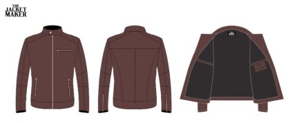 Custom Zeina Alshughri Leather Jacket 1/2 Installments