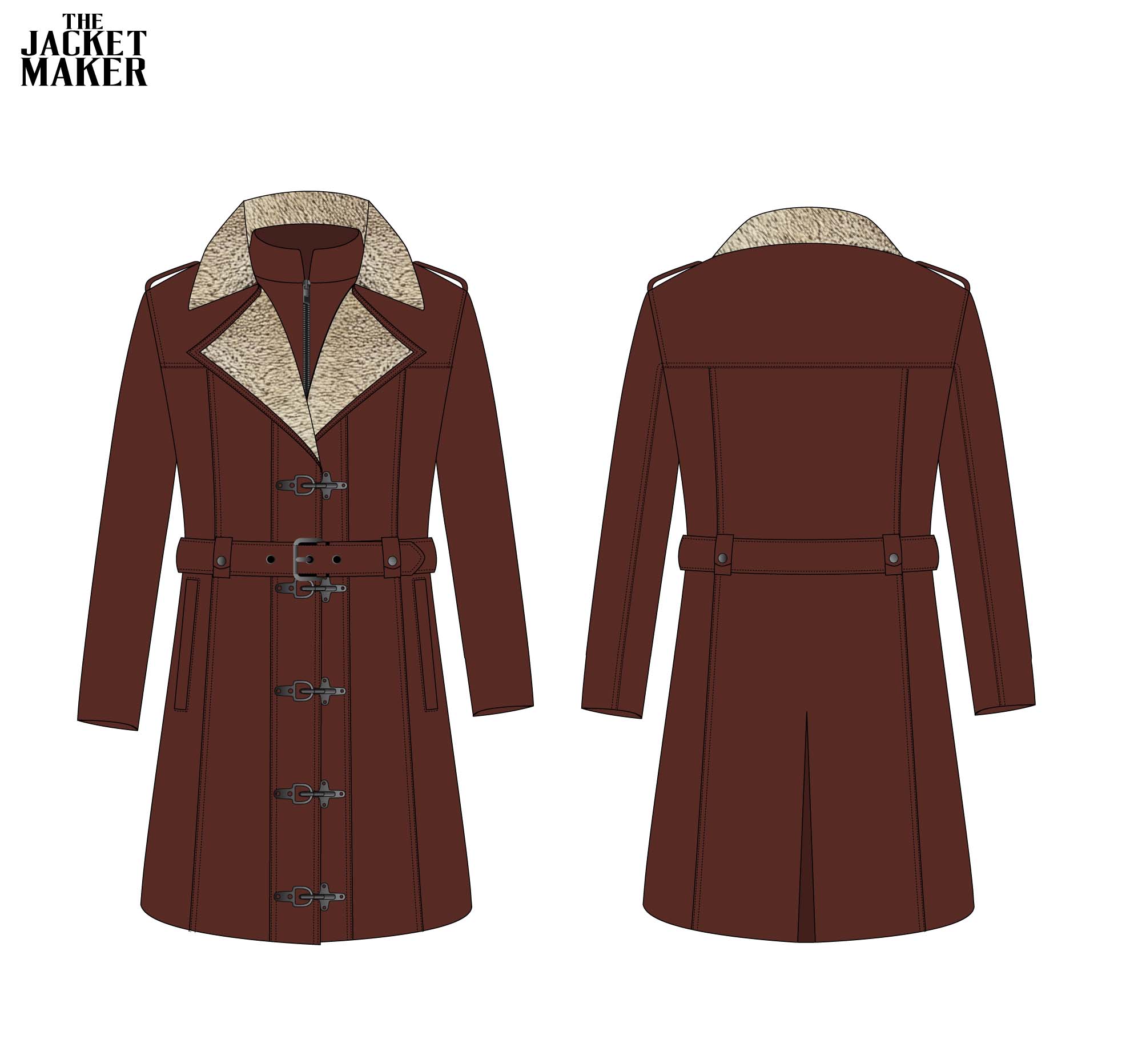 Custom Arron Wilkins Leather Coat 2