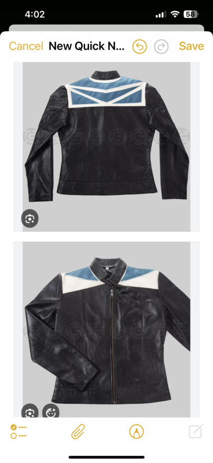 Custom Anna Robitaille Leather Jacket