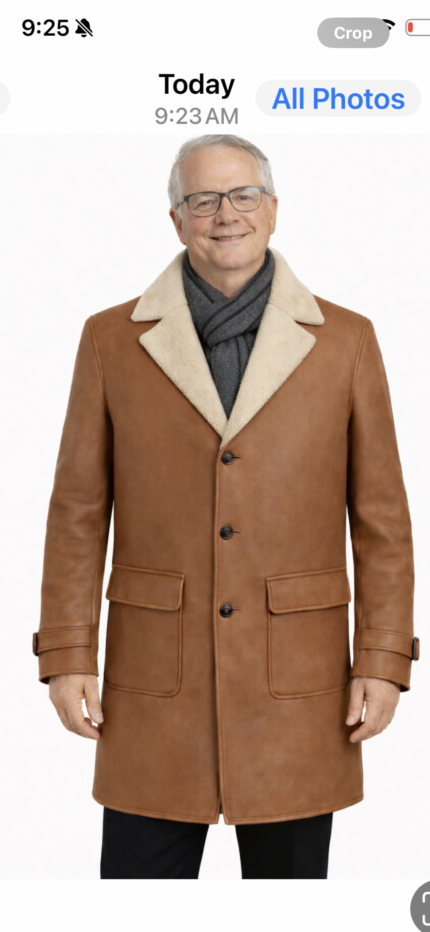 Custom Patrick Hillary Leather Coat