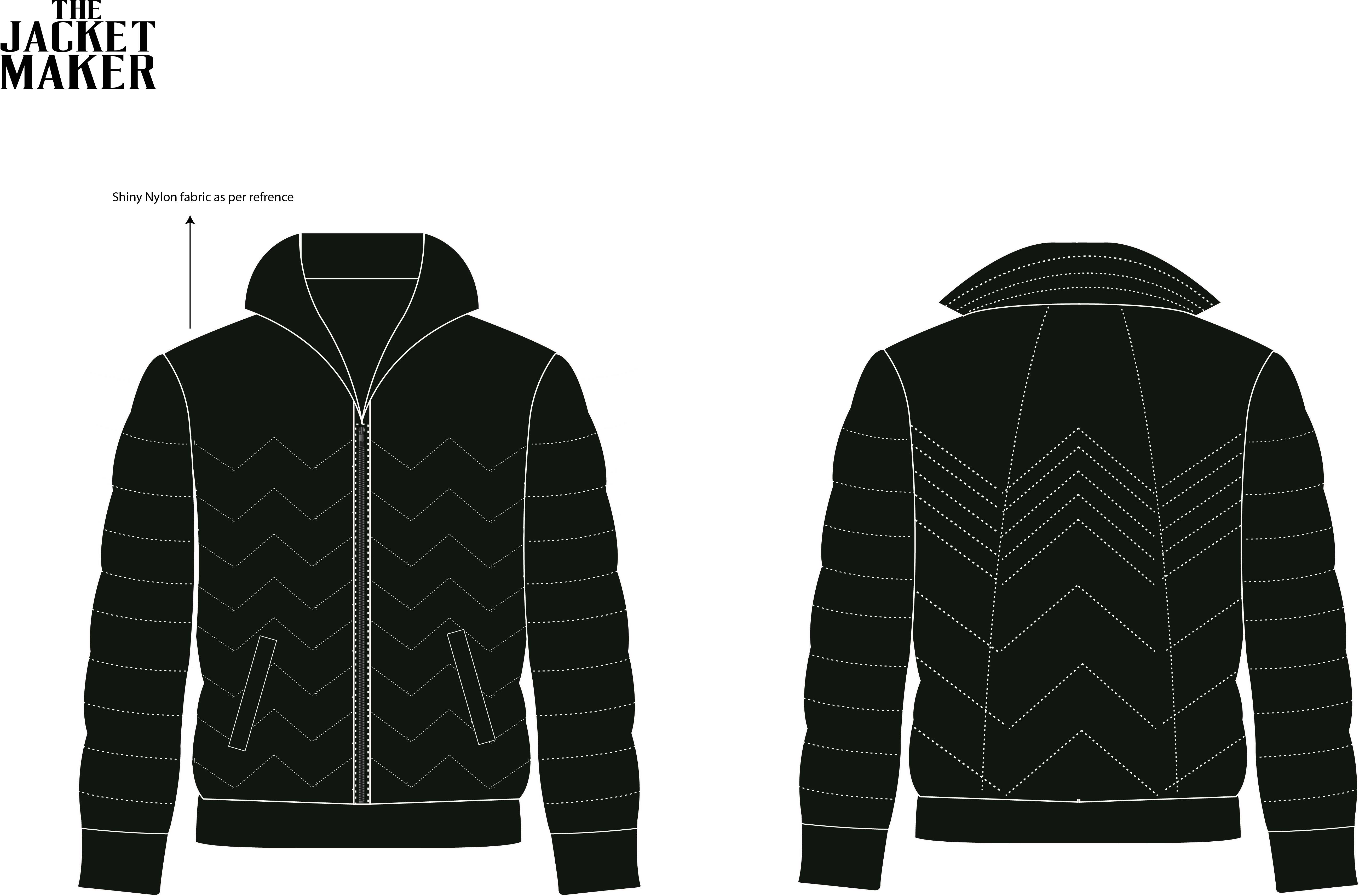 Custom Joey Frost Nylon Fabric Jacket 1/2 Installments