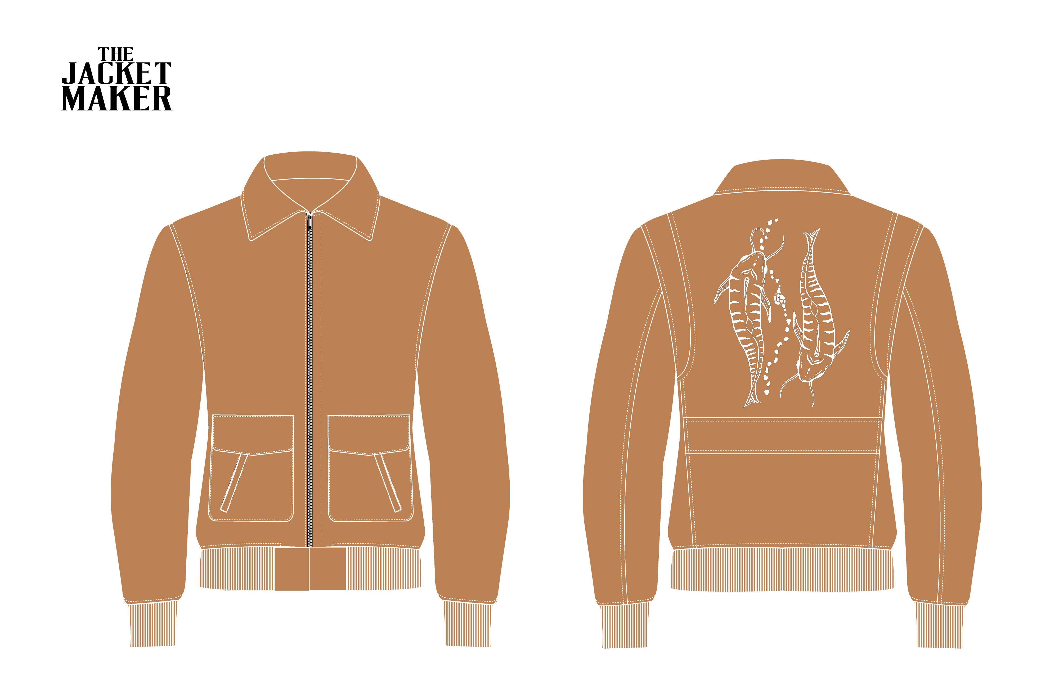710066-1 Custom Euan Johnson Leather Jacket
