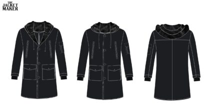 Custom Joshua-Washe Zishiri Nylon Fabric Coat 1/2 Installments
