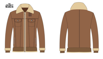 Custom Jaylin Conley Shearling Jacket 1/2 Installment