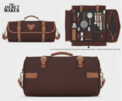 Custom Naisha Rivera Bartender's Roll Bag