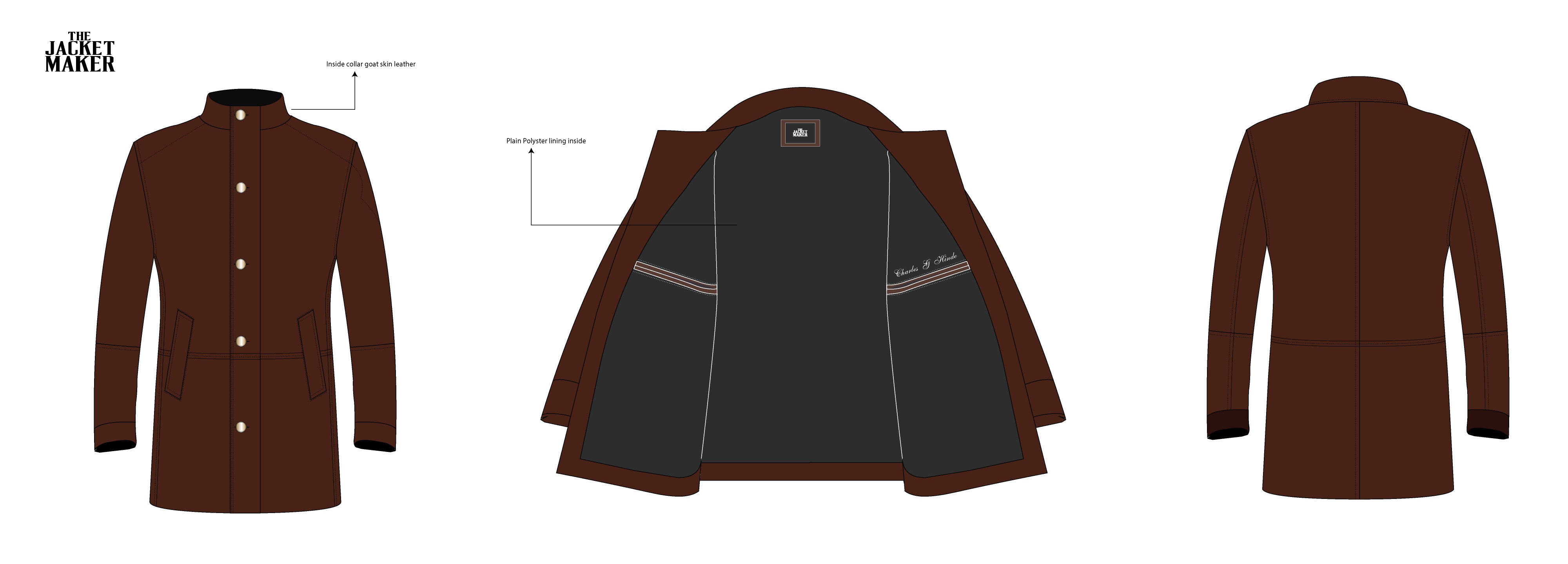 Custom Charles G Hinde Leather Jacket