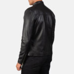 Adornica Black Leather Biker Jacket 5