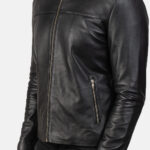Adornica Black Leather Biker Jacket 6