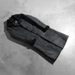 Alina Shearling Black Leather Coat 7