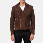 Allaric Alley Mocha Suede Biker Jacket 2