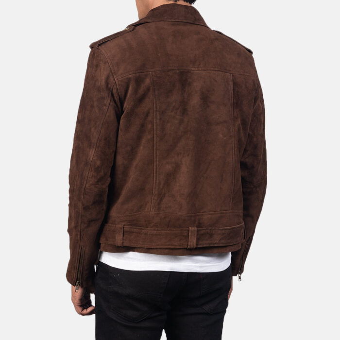 Allaric Alley Mocha Suede Biker Jacket 5