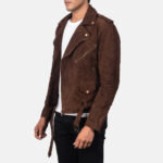 Allaric Alley Mocha Suede Biker Jacket 3