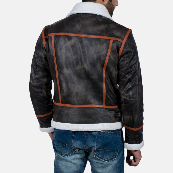 Alpine Brown Fur Leather Jacket 5