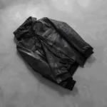 Bouncer Biz Black Leather Bomber Jacket 8
