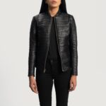 Cityscape Black Leather Biker Jacket 3
