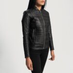 Cityscape Black Leather Biker Jacket 2