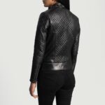 Cityscape Black Leather Biker Jacket 5