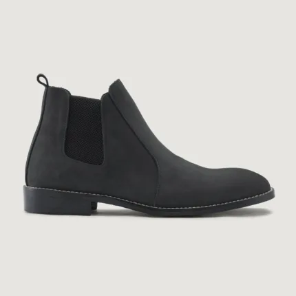 Clarkson Chelsea Black Nubuck Leather Boots - StudGuard 2