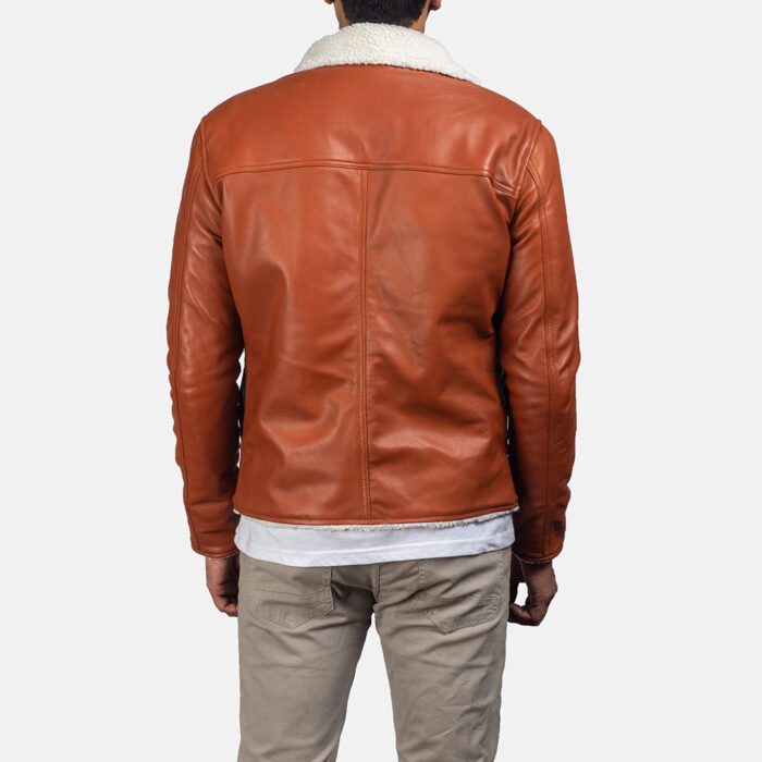 Dan Frost Tan Shearling Jacket 5