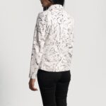 Donna Blake White Leather Blazer 5