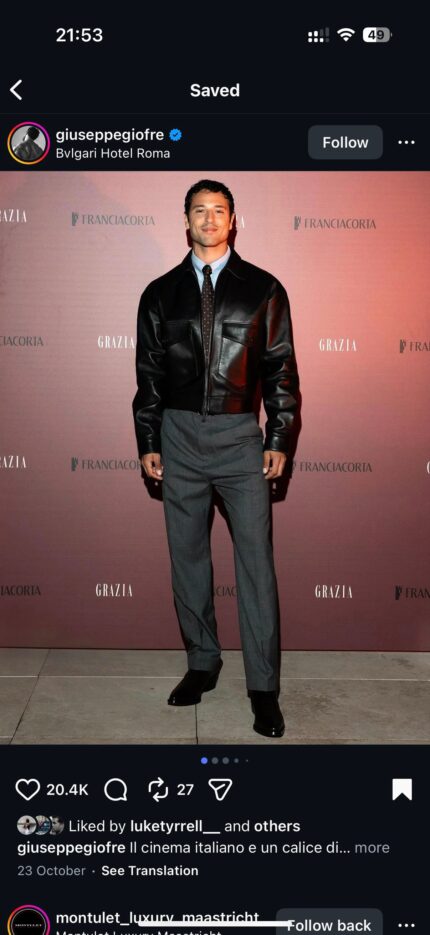 Custom James Lock Leather Jacket