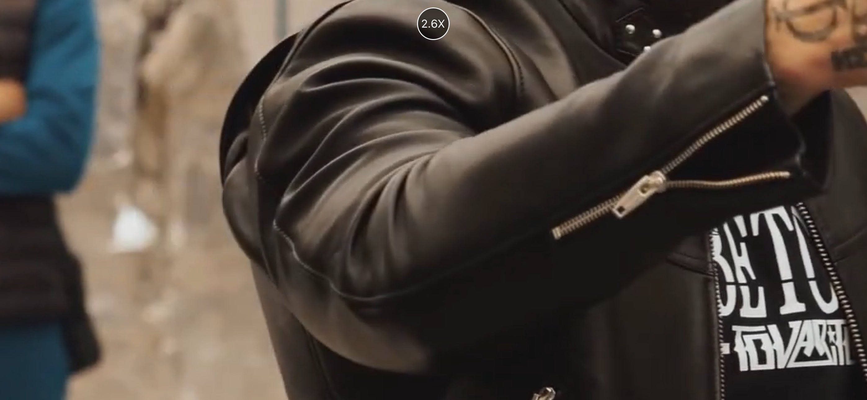 Custom Omar Achab Leather Jacket