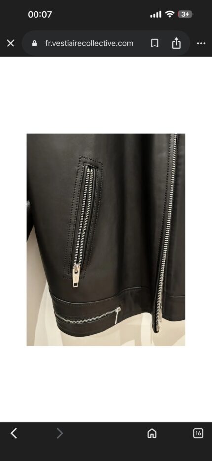 Custom Omar Achab Leather Jacket 2