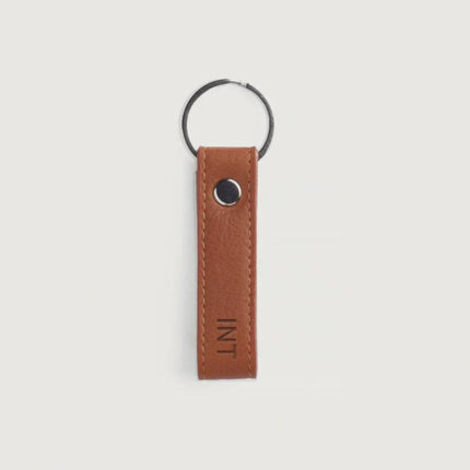 Personalized Adkins Leather Keychain With Name/Initials Engraving- Add On 2