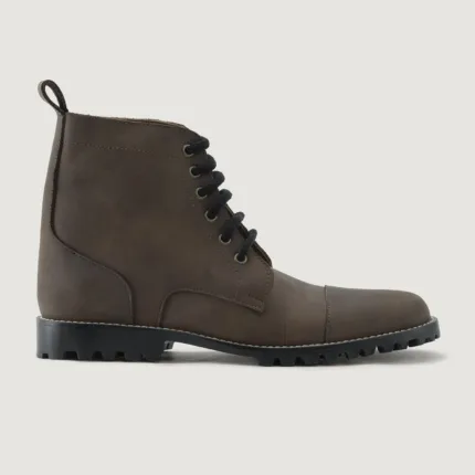 Knight Derby Waxed Brown Pullup Leather Boots - TerraGrip 2