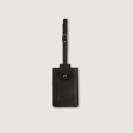 Lumen Brown Leather Luggage Tag 2