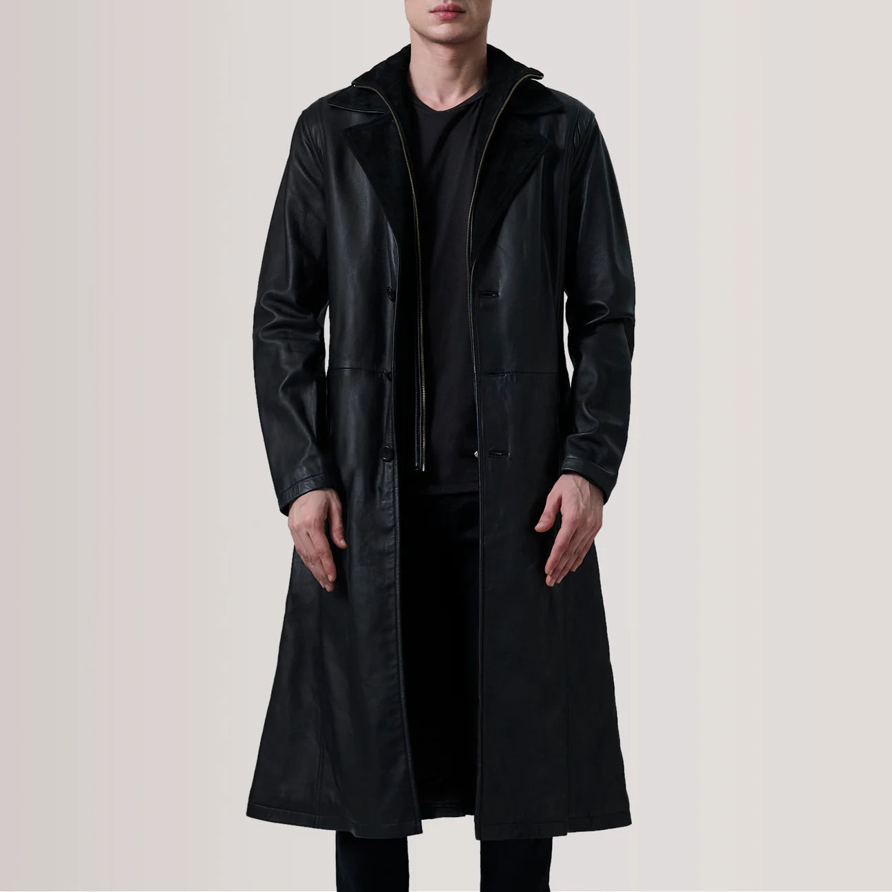 Custom Benjamin Schlundt Leather Coat
