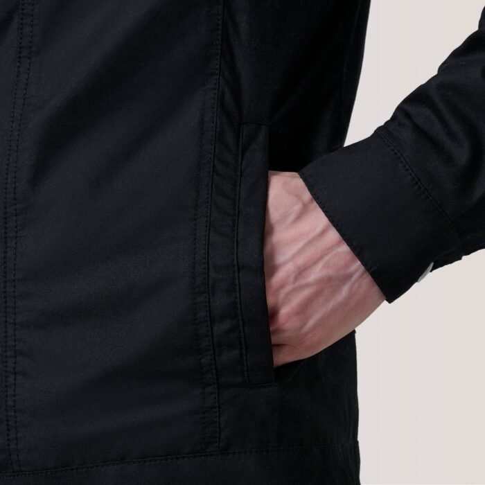 Colberto Black Waxed Canvas Trucker Jacket 6