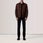 Colberto Brown Waxed Canvas Trucker Jacket 2