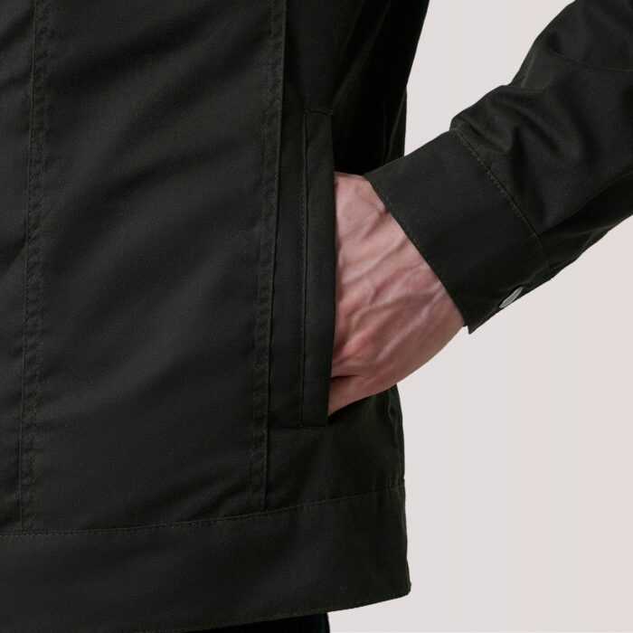 Colberto Olive Waxed Canvas Trucker Jacket 6