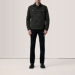 Colberto Olive Waxed Canvas Trucker Jacket 2
