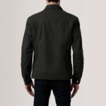 Colberto Olive Waxed Canvas Trucker Jacket 4