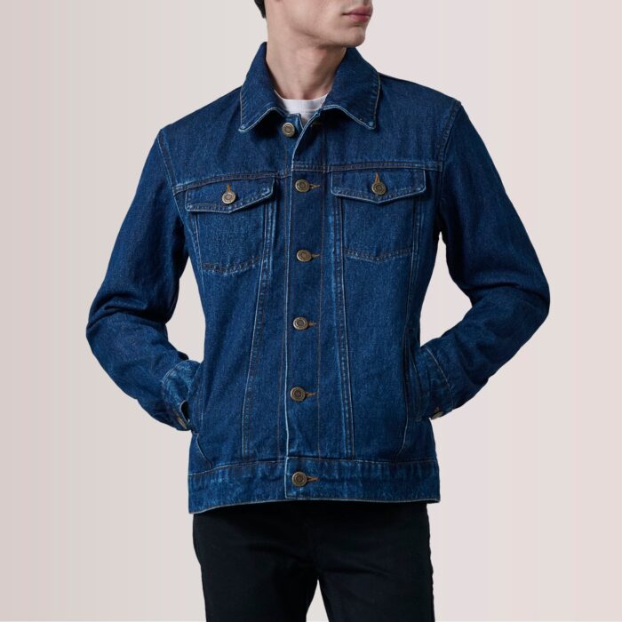 Conard Dark Blue Denim Trucker Jacket 5
