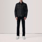 Conard Faded Black Denim Trucker Jacket 2