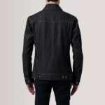 Conard Faded Black Denim Trucker Jacket 4
