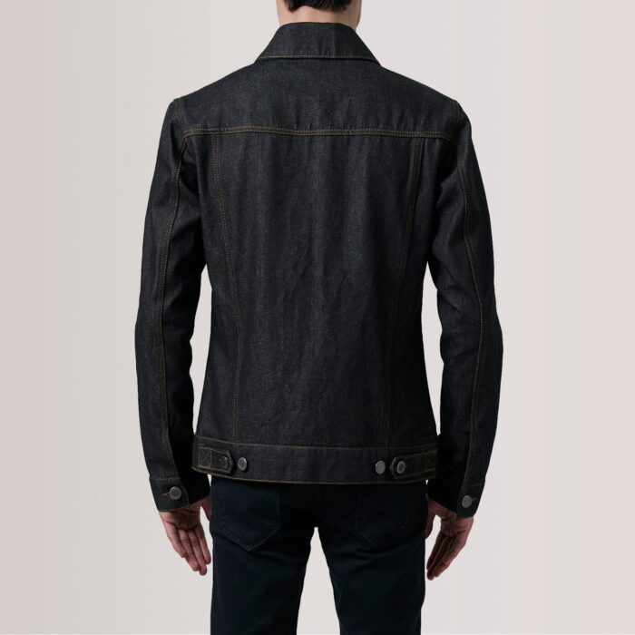 Conard Faded Black Denim Trucker Jacket 4