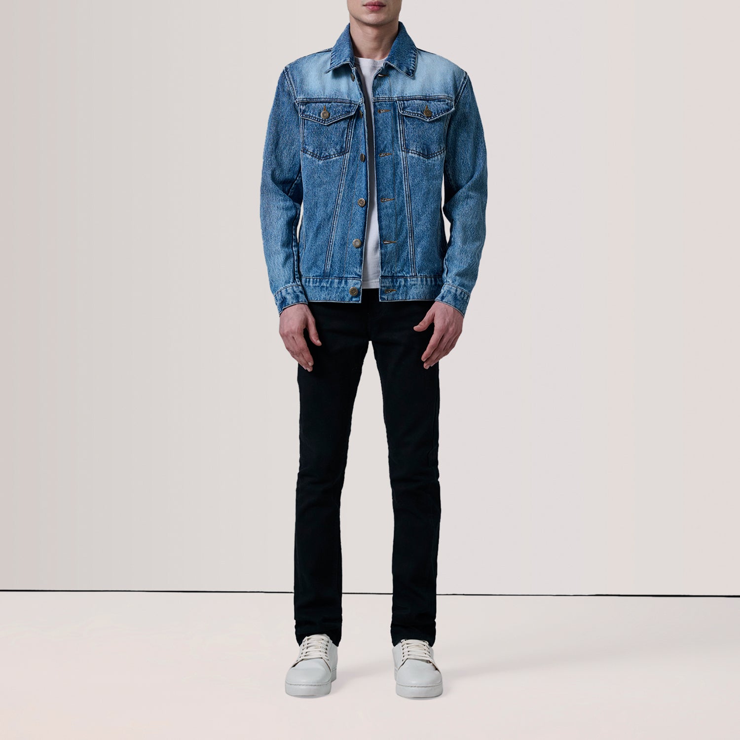 Conard Ice Blue Denim Trucker Jacket 2