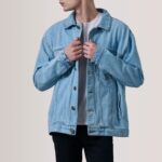 Eddie Light Blue Oversized Denim Trucker Jacket 5