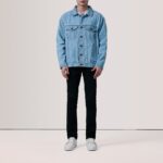 Eddie Light Blue Oversized Denim Trucker Jacket 2